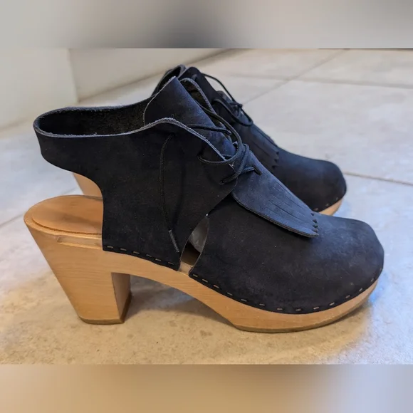 Bryr Sofie clogs in Ink (navy blue) - Picture 3 of 7